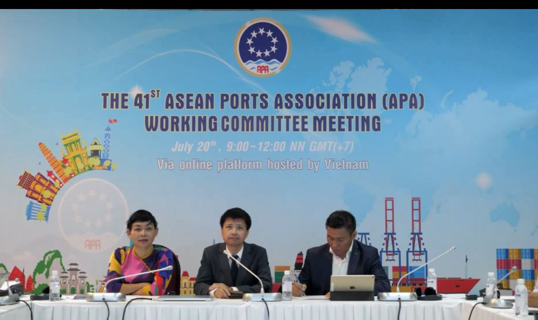 THE ASEAN PORTS ASSOCIATION (APA) CONDUCTS ITS 41st WORKING COMMITTEE MEETING (WCM) VIA ONLINE PLATFORM